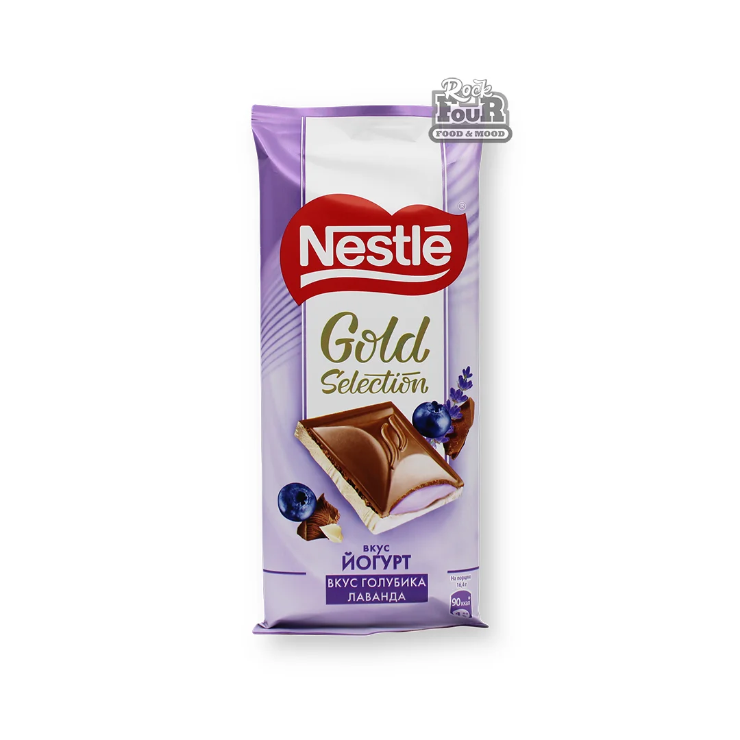 Շոկոլադե սալիկ «Nestle Gold Selection» յոգուրտի և հապալասի համով 82գ